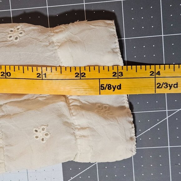 Johnny WAS Ivory Embroidered Lace Kimono With Slip BOHO Beach Wedding Dress - Picture 13 of 16